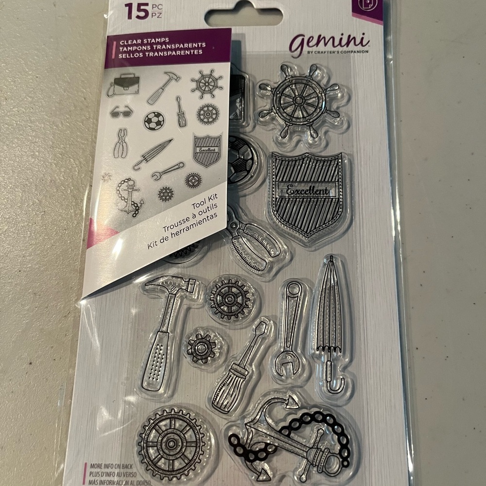 Gemini Clear Stamps Nautical Theme. Tool kit clear stamps